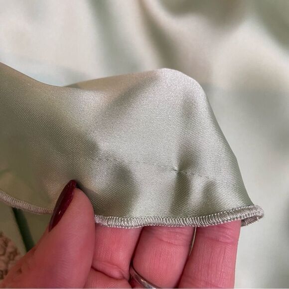 Ladies Flounce London long sleeve wrap maxi dress in light khaki Size 18 - Picture 14 of 14